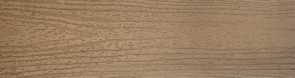 Trex composite decking board — texture close-up.