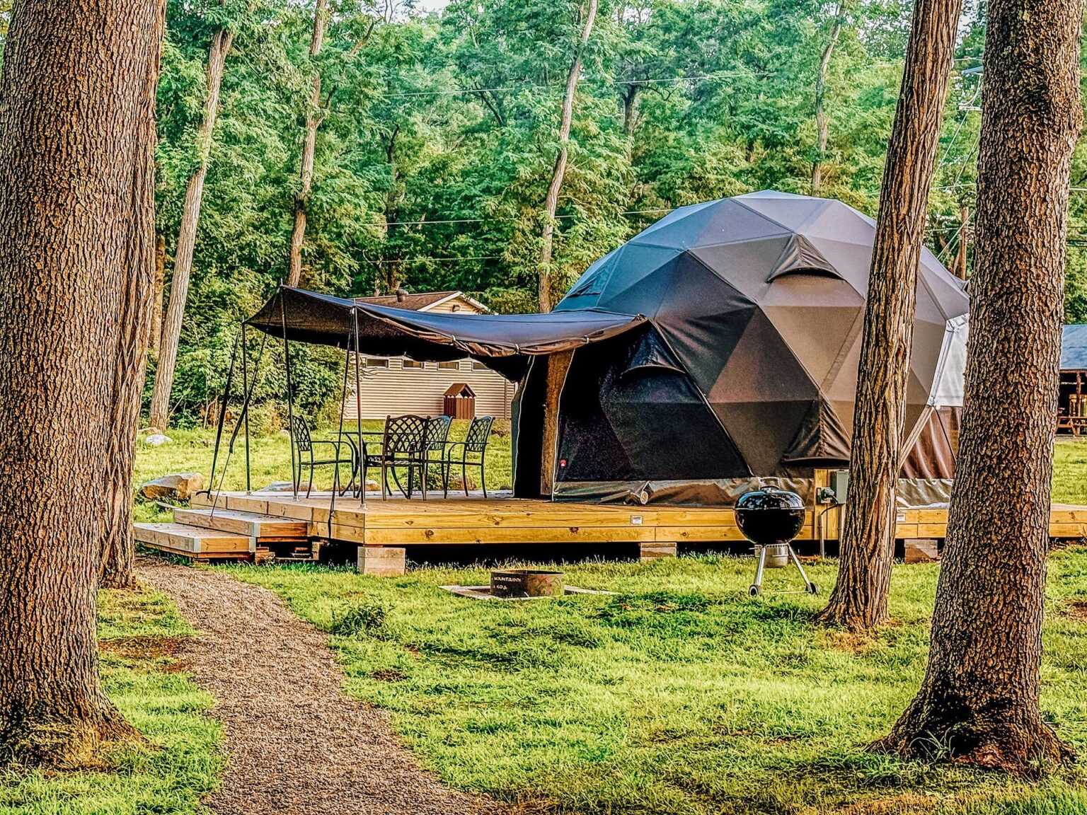 The Catskill Mountains / Gilboa KOA — modular deck by Flatspot