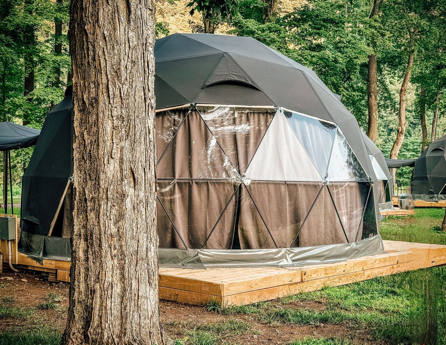 The Catskill Mountains / Gilboa KOA — modular deck by Flatspot