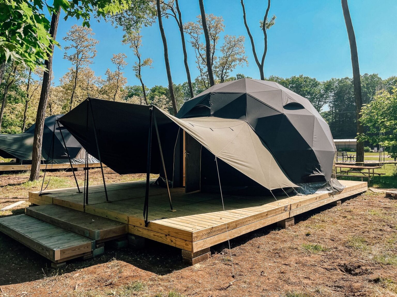 The Catskill Mountains / Gilboa KOA — modular deck by Flatspot