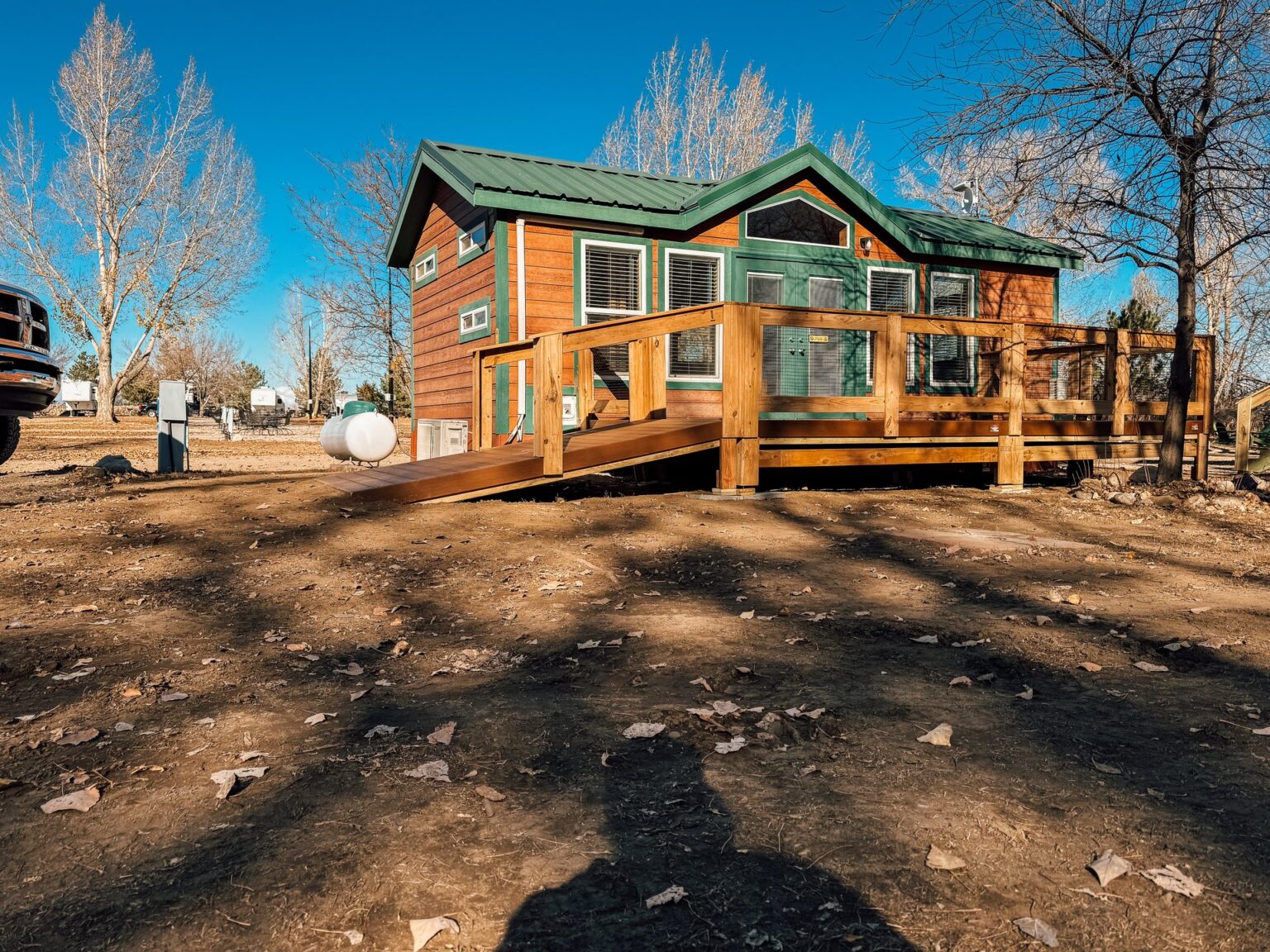 Fort Collins Lakeside KOA — modular deck by Flatspot