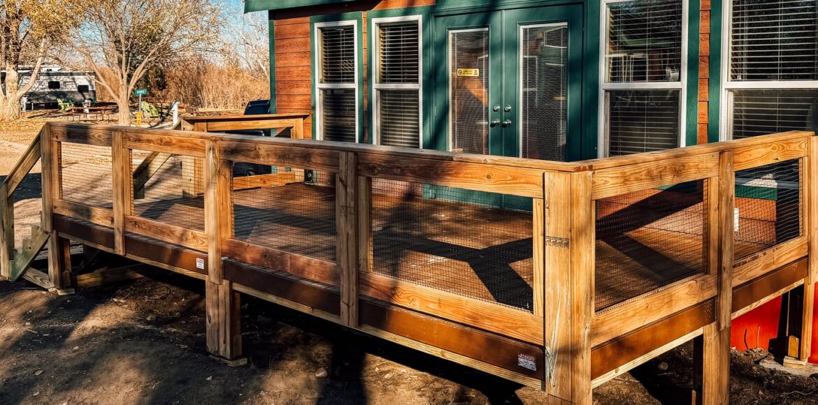 Fort Collins Lakeside KOA — modular deck by Flatspot