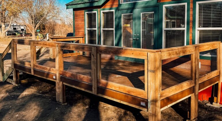 Fort Collins Lakeside KOA — modular deck by Flatspot