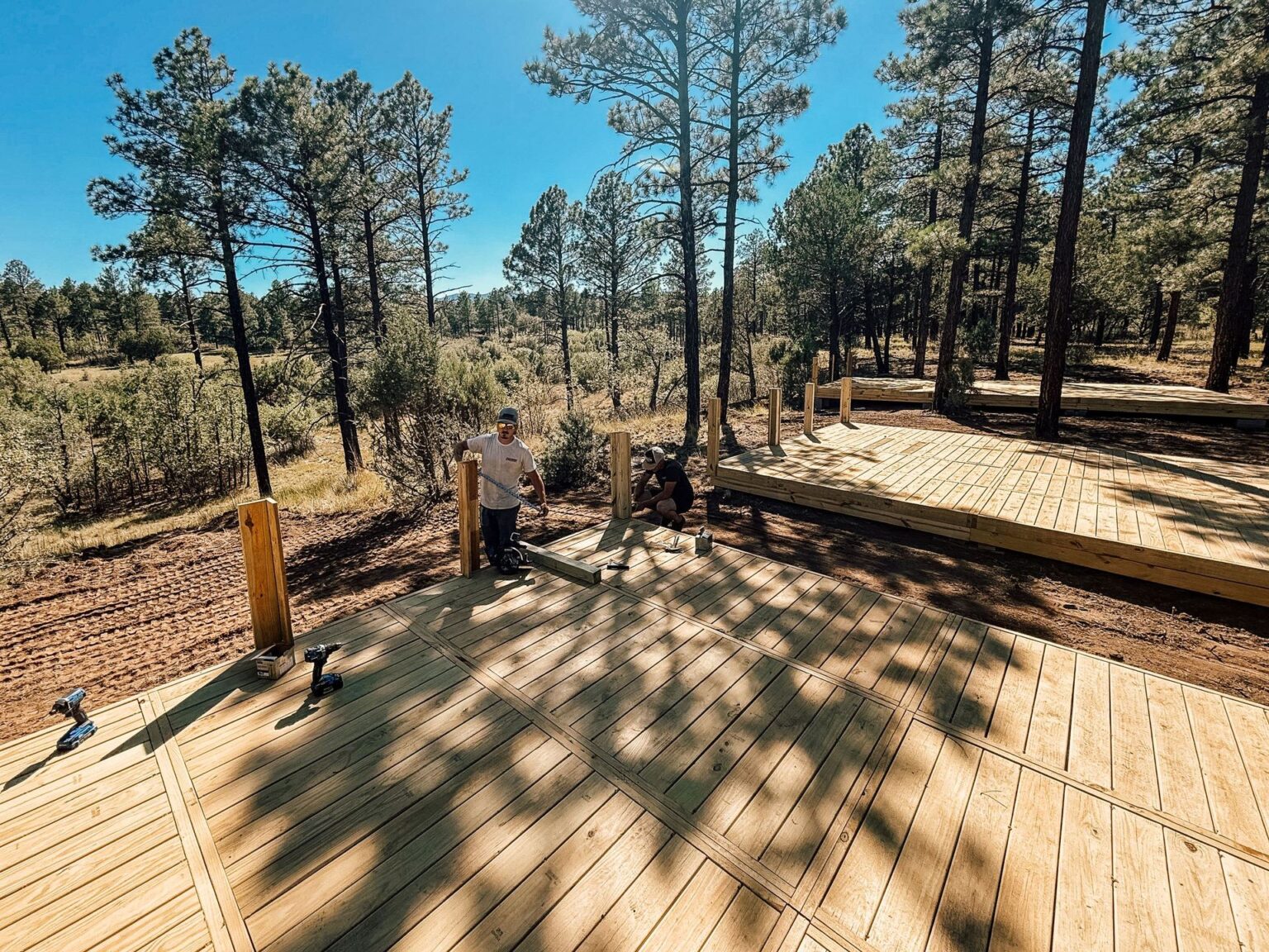 Manzano Mountain Retreat — modular deck by Flatspot