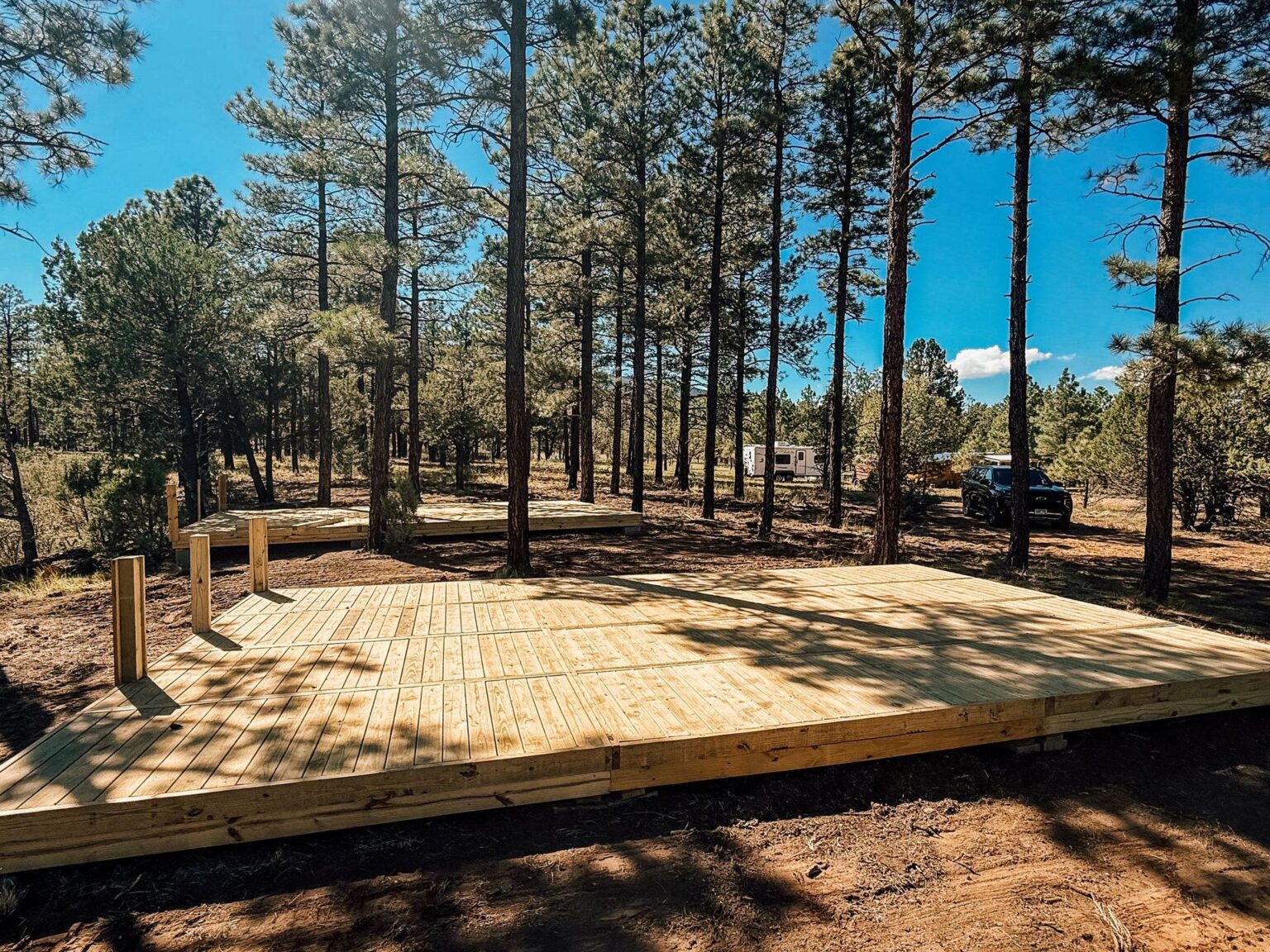 Manzano Mountain Retreat — modular deck by Flatspot